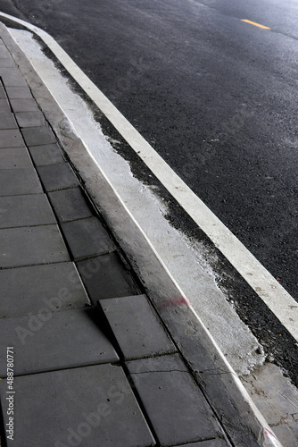 crossing in the street