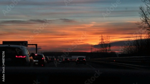 Tramonto in autostrada © uva51