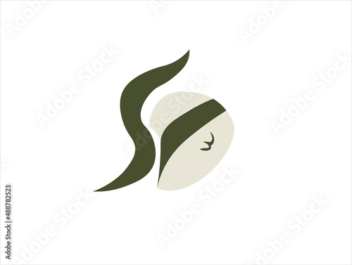 this logo contain from nori in the shape of S letter so can be used as food logo start from S and green rice illustration that has a shape like ply button so this 