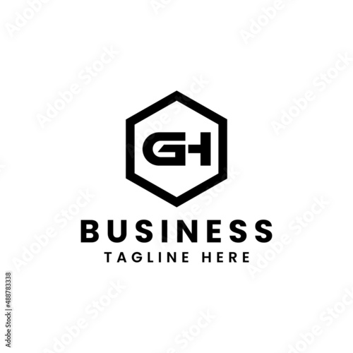 GH Letter Logo Template