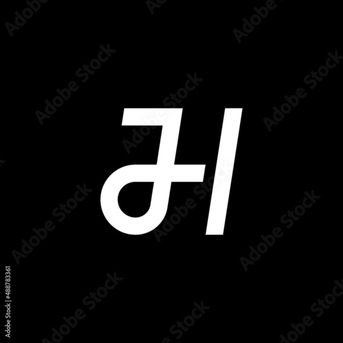 A modern JH Letter Logo Template