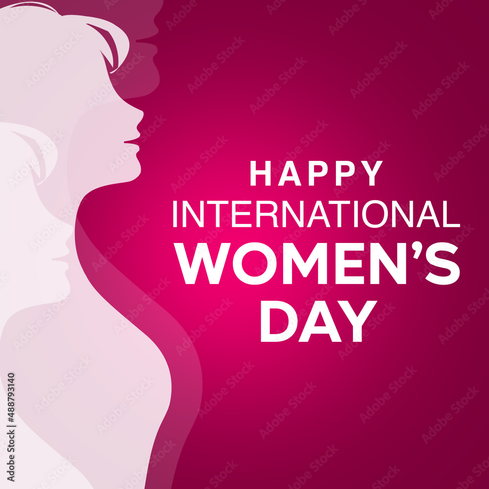 Happy International Day for Women. Women's day Abstract Social Media Post Design Wallpaper