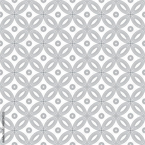 Mandala geometric pattern. Seamless vector background texture vector in illustration
