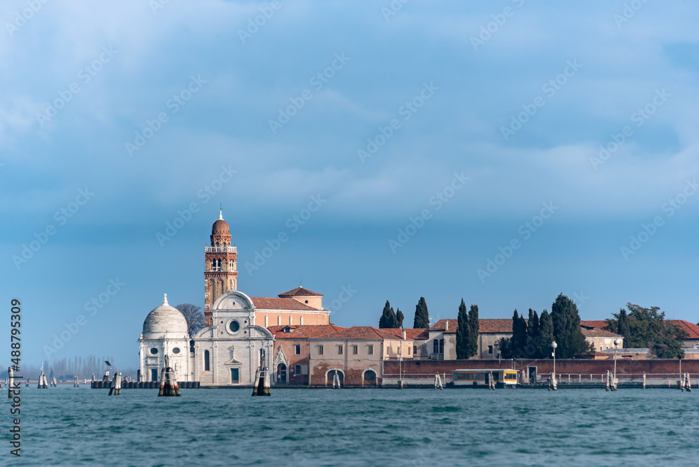 Blick auf Cimitero San Michele in Venedig
