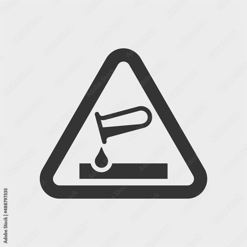 Corrosion. Simple black and white vector sign or pictogram Corrosion. Simple black and white vector sign or pictogram