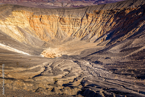 The Ubehebe Crater in the Death Valley National Park, USA photo