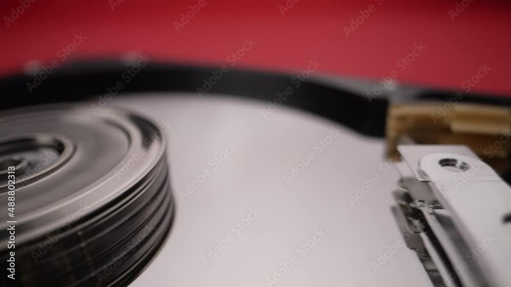 Head block disassembled hard drive Close-up Head block disassembled hard drive Close-up
