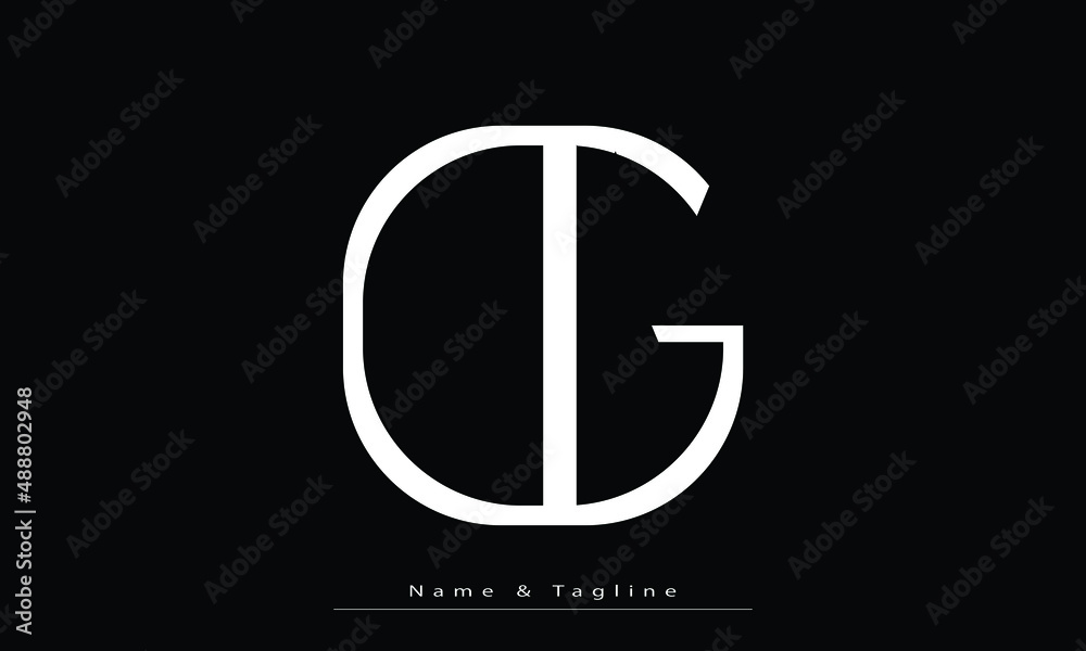 Alphabet letters Initials Monogram logo CG, GC Stock Vector | Adobe Stock
