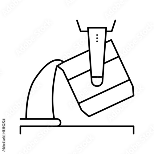 foundry aluminium production line icon vector illustration