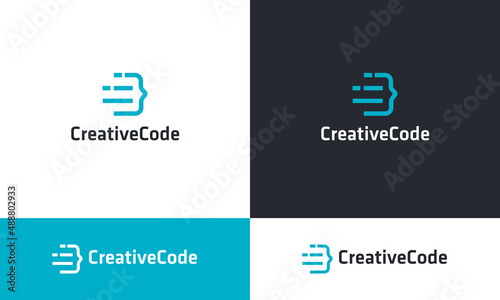 Coding logo design or icon design for a web developer or a team who are working in this field.