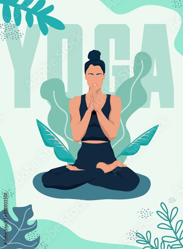 yoga woman poster