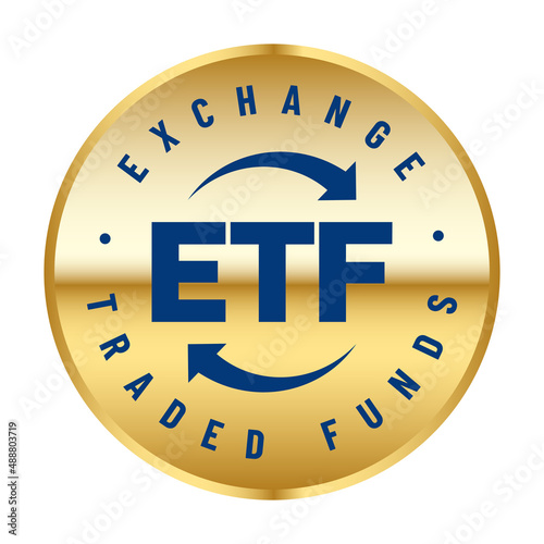 ETF Exchange Traded Funds vector infographic design. Trendy modern flat linear vector ETF icon, ETF collection, outline vector illustration