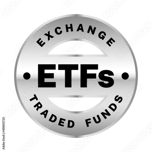 ETF Exchange Traded Funds vector infographic design. Trendy modern flat linear vector ETF icon, ETF collection, outline vector illustration