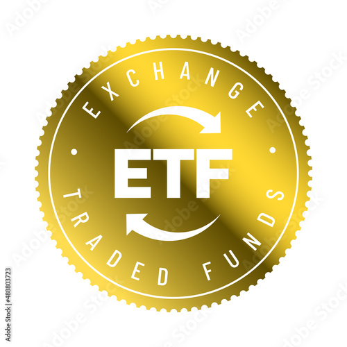 ETF Exchange Traded Funds vector infographic design. Trendy modern flat linear vector ETF icon, ETF collection, outline vector illustration