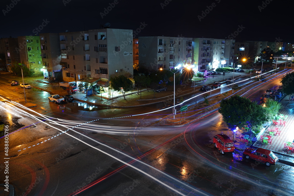 traffic at night