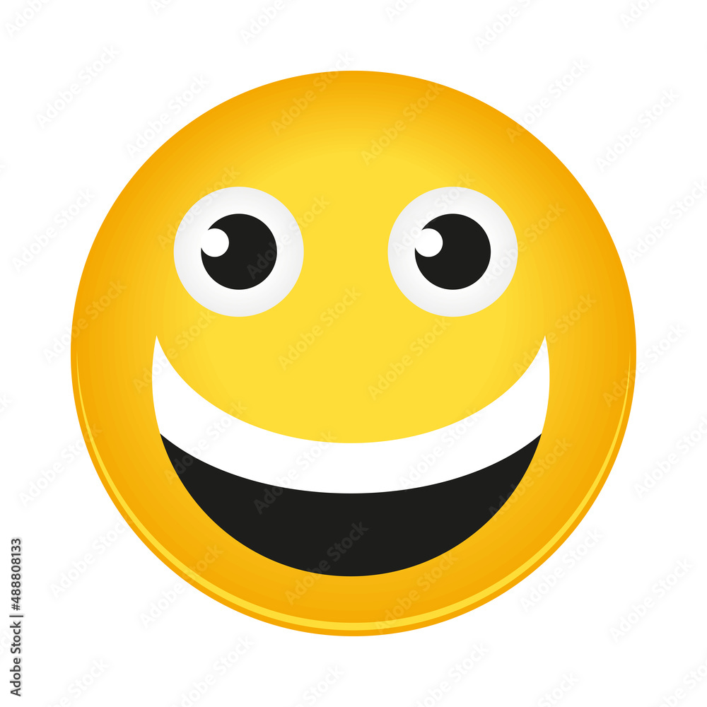Fototapeta premium smiling emoji icon