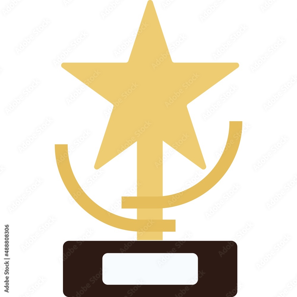 Star reward icon winner contest trophy vector Star reward icon winner contest trophy vector