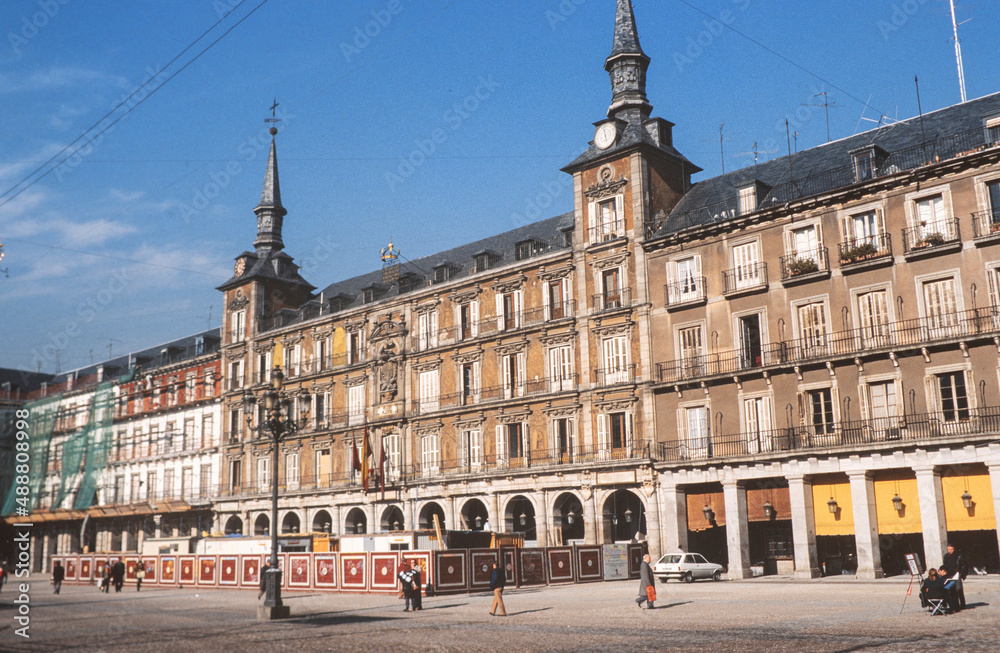 Spain. Madrid 1989. Plaza major