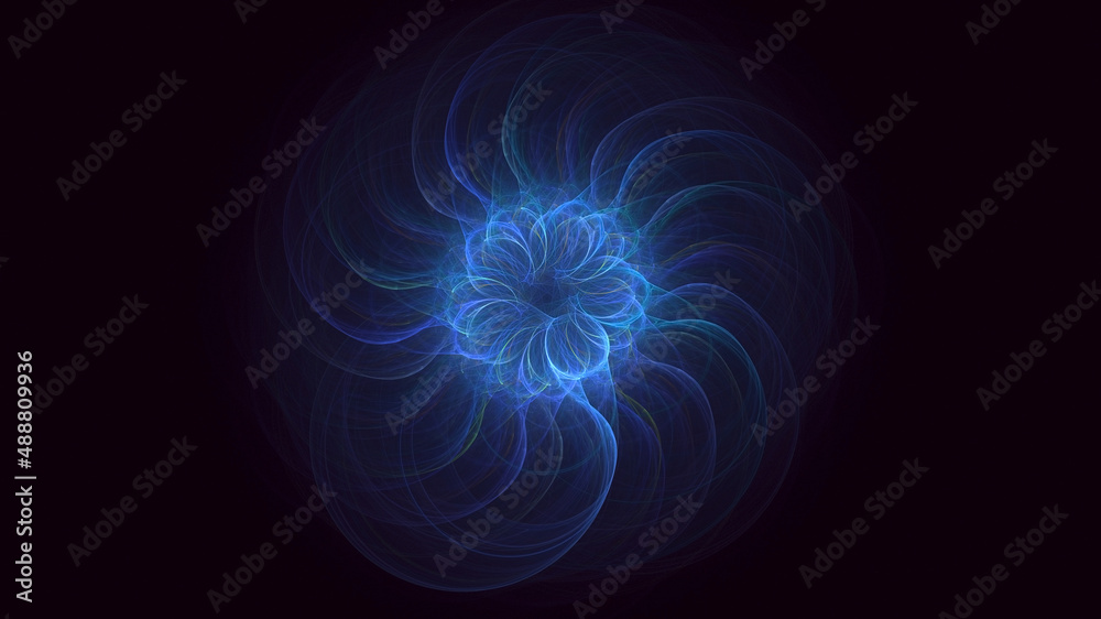 3D rendering abstract fractal light background 3D rendering abstract fractal light background