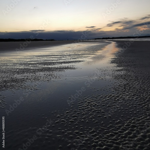 sunset on the beach