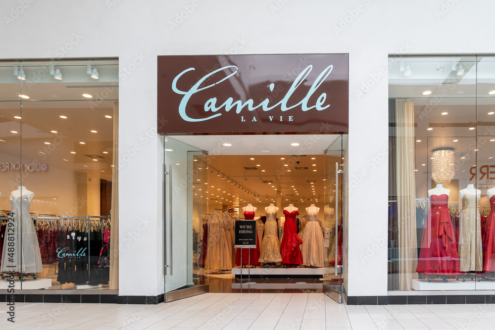 Orlando, Florida, USA January 27, 2022 A Camille La Vie store at a