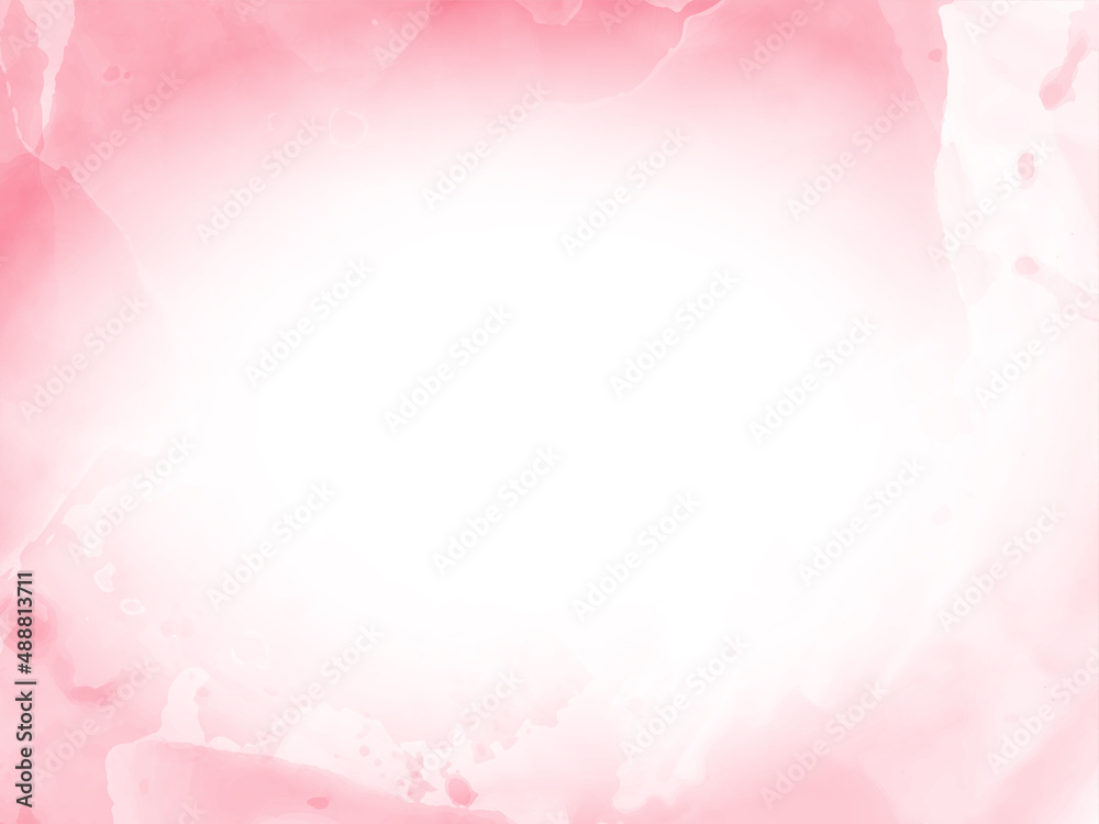 Abstract soft pink watercolor decorative background design