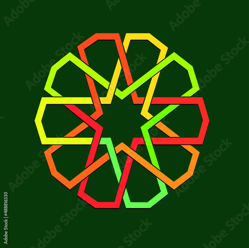 Oriental geometric pattern