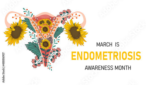 Endometriosis awareness month banner photo