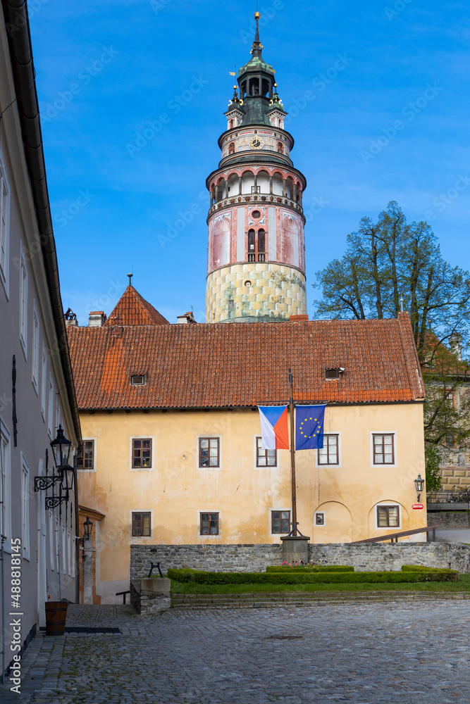 Obraz premium Cesky Krumlov catle, UNESCO site, Southern Bohemia, Czech Republic