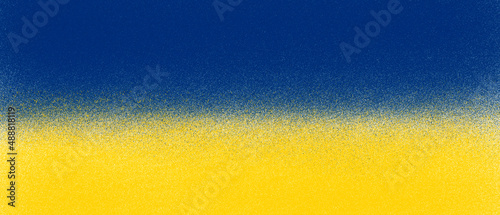 The flag of Ukraine watercolor hand drawn abstract background	 photo