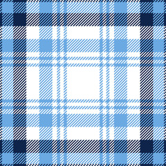Acrylglasbilder Blau-weiße Muster Schottisches Tartan Karomuster Blau  © mushan