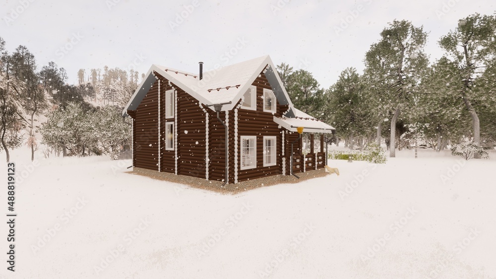 house in winter house in winter