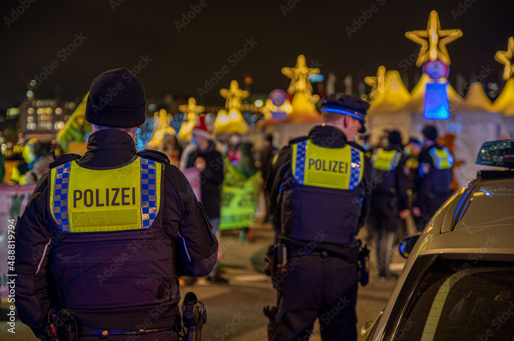 Fototapeta premium Polizeieinsatz 