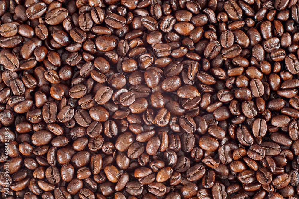 Obraz premium Coffee beams close up pattern