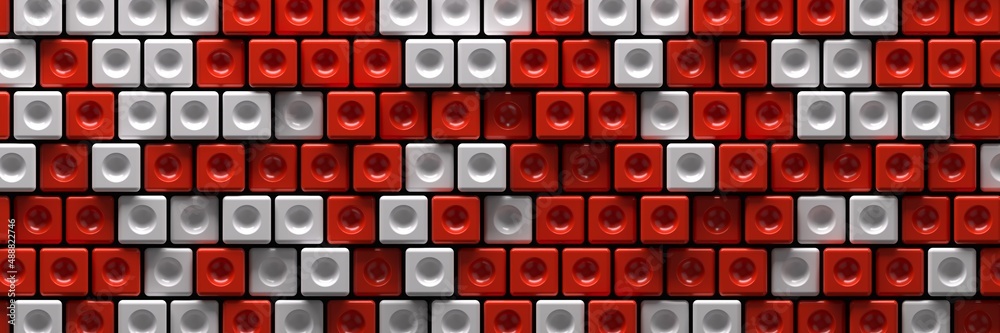 Background of cubes. Geometric structure. 3D visualization Background of cubes. Geometric structure. 3D visualization