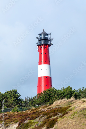Lighthouse of Hoernum on Sylt island, Germany