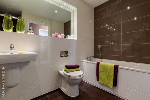 Modern clean looking bathroom suite