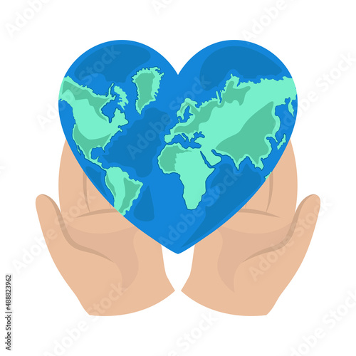 hands with earth
