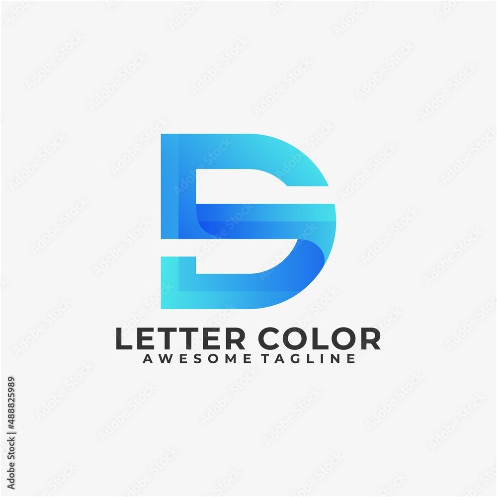 Letter colorful logo design template Letter colorful logo design template