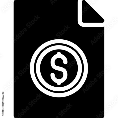 File Invoice Dollar Icon