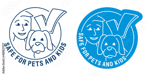 Safe for Pets and Kids icon for cleaning supplies