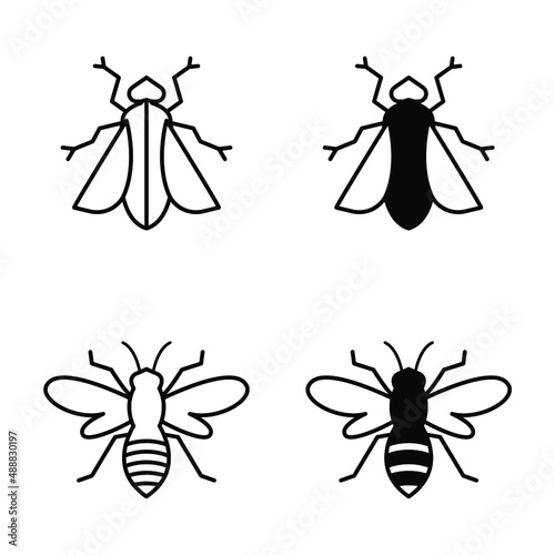 fly icons symbol vector elements for infographic web