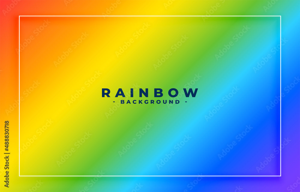 rainbow colors background with frame