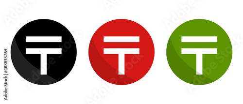 A set of postal mark icons. Editable vectors.