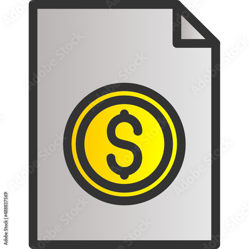 File Invoice Dollar Icon