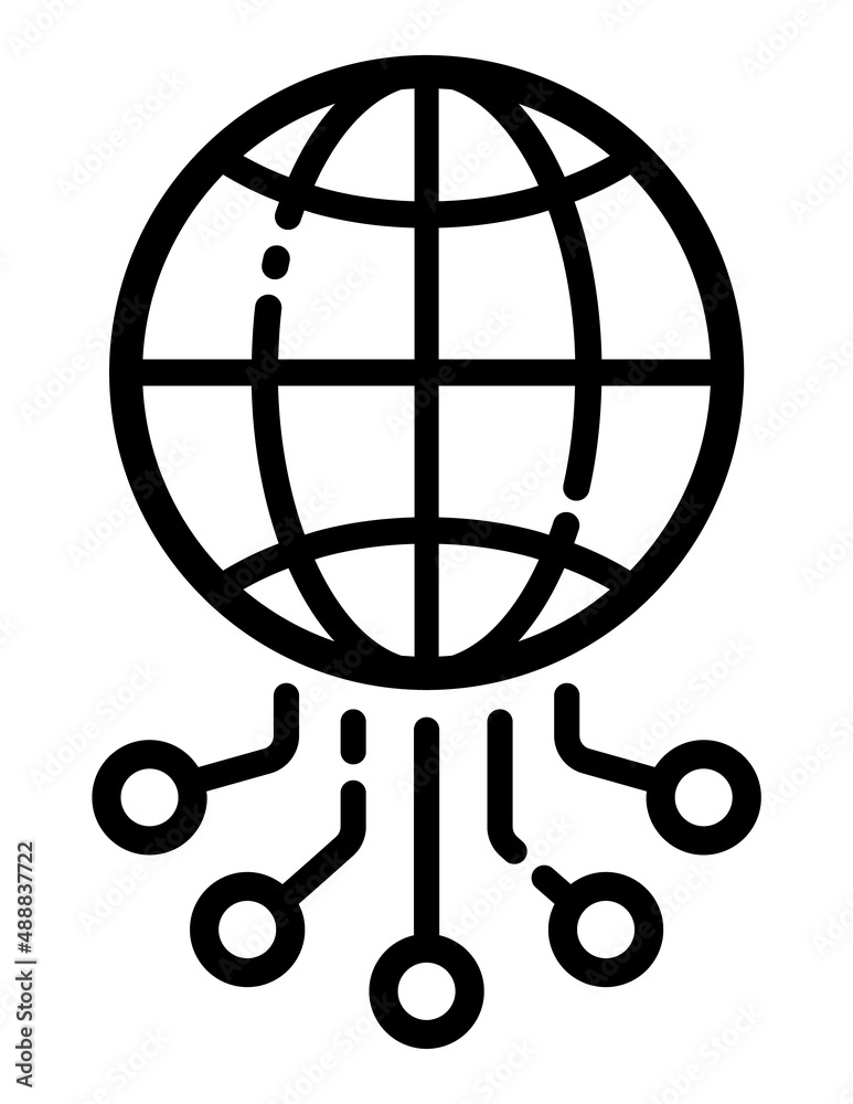 Worldwide Web Flat Icon Isolated On White Background Worldwide Web Flat Icon Isolated On White Background