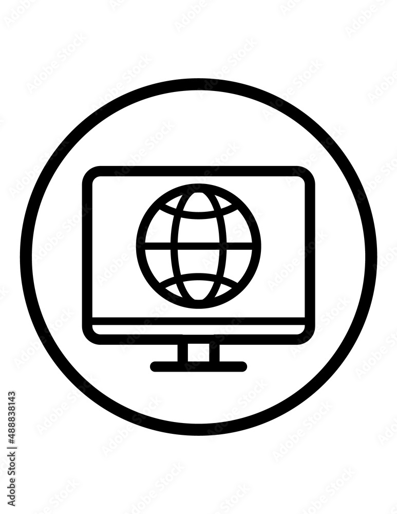 Internet Flat Icon Isolated On White Background Internet Flat Icon Isolated On White Background