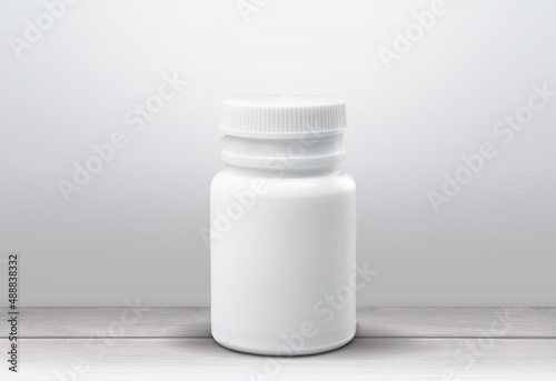 First approved oral antiviral pills against Covid-19, blank bottle