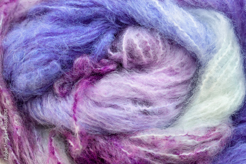 Beautiful purple and pink wool yarn for background