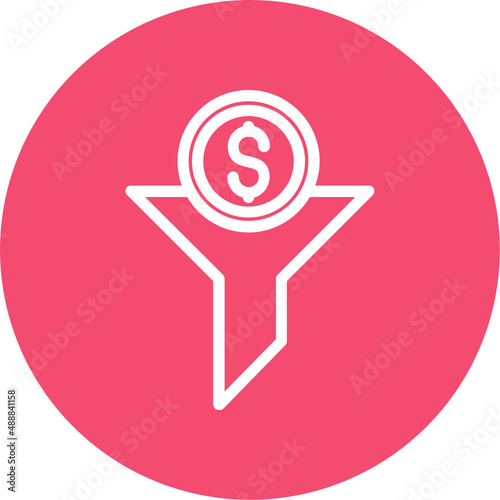 Funnel Dollar Icon